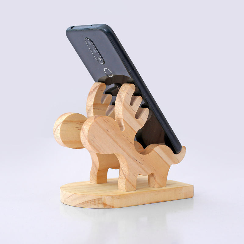 Support téléphone en bois: un cadeau robuste et élégant