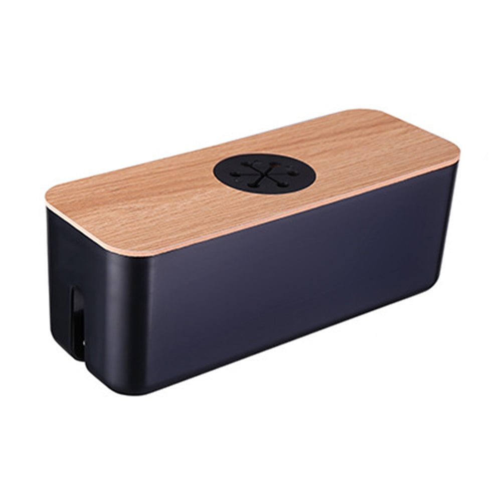 Boîte cache câble organiseur bureau range bois érable multiprises chargeur téléphone sécurité rangement écologique responsable renouvelable environnement - lebois-eco.com