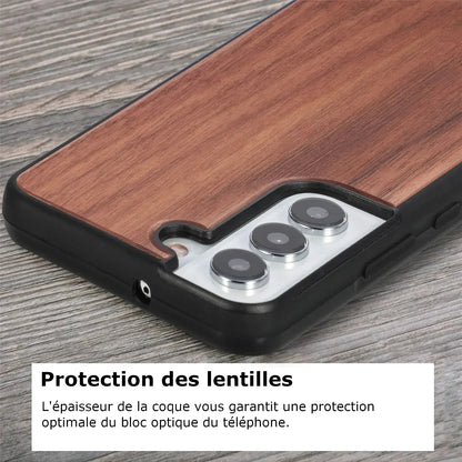 Coque protection antichoc samsung galaxy bois noyer érable rose bambou personnalisable logo prénom custom gravure laser sur mesure DIY cadeau compatible S23 S22 Ultra Plus S21 S24 - lebois-eco.com