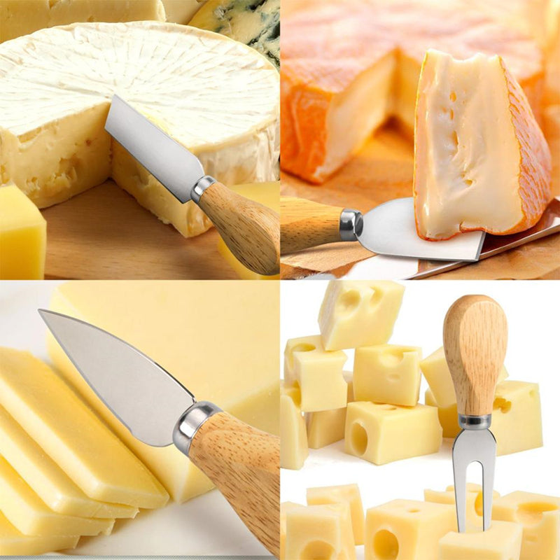 Couteaux à fromage bambou 4pcs