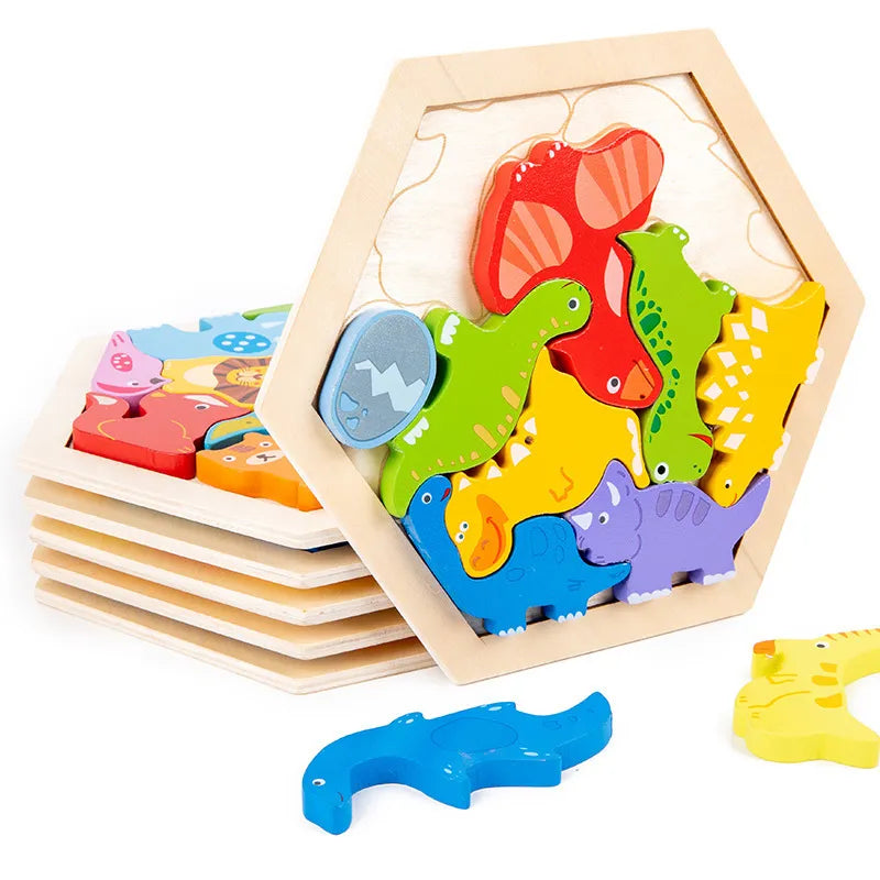 Puzzle enfant bois éveil bébé développement éducatif animaux voiture fruit dinosaure cadeau noël anniversaire écologique durable - lebois-eco.com