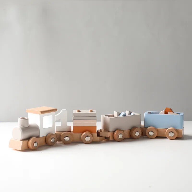 Train bois jouet jeux pour enfant bloc construction chiffre éveil éducation apprentissage cadeau noël anniversaire naturel durable renouvelable écologique - lebois-eco.com