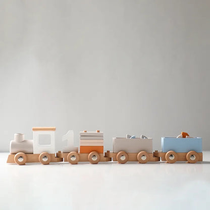 Train bois jouet jeux pour enfant bloc construction chiffre éveil éducation apprentissage cadeau noël anniversaire naturel durable renouvelable écologique - lebois-eco.com