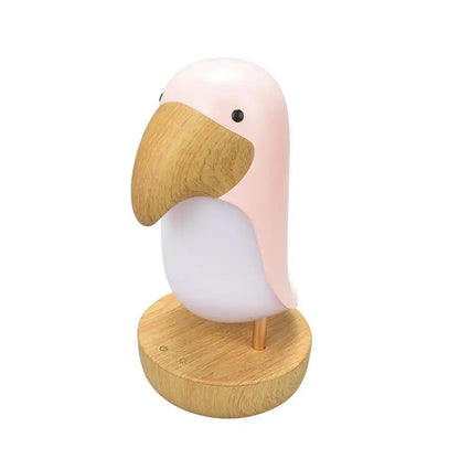 Veilleuse lampe nuit toucan animaux led usb sans fil rechargeable décoration maison chambre coucher enfant bébé cadeau noël anniversaire - lebois-eco.com