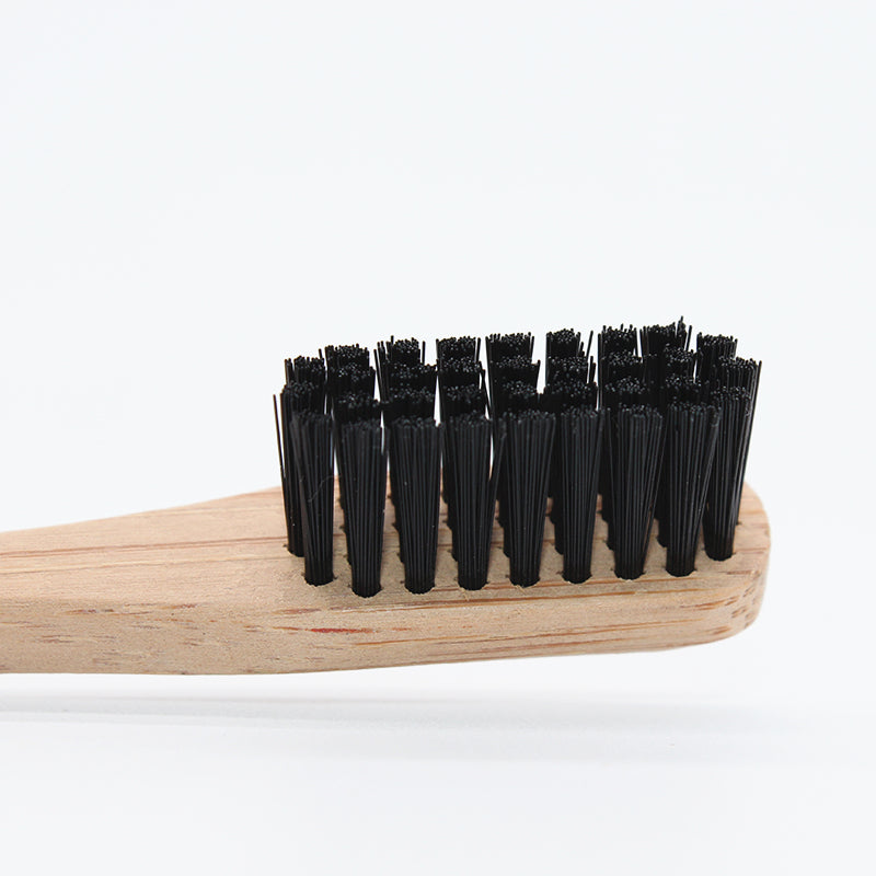 Brosse à dent bambou naturel fibre charbon qualité superieur souple hygiène salle de bain brossage soin bouche haleine dentifrice santé renouvelable écologique responsable environnement