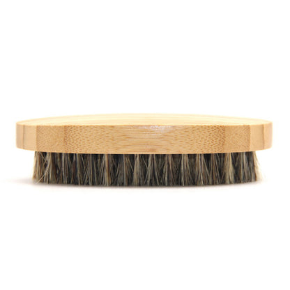 Brosse barbe bambou naturel poil sanglier entretien soin visage hygiène beauté salle de bain moustache homme barbier environnement renouvelable écologie responsable - lebois-eco.com