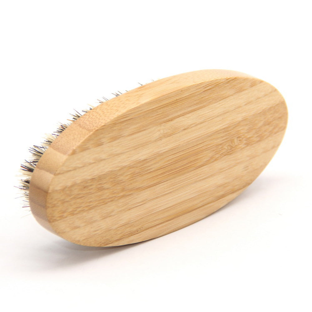 Brosse barbe bambou naturel poil sanglier entretien soin visage hygiène beauté salle de bain moustache homme barbier environnement renouvelable écologie responsable - lebois-eco.com
