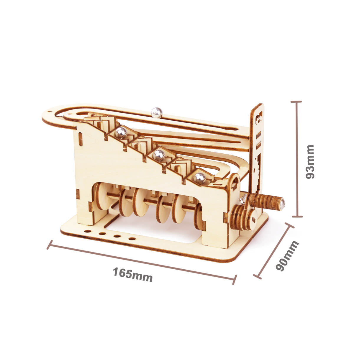 Kit course bille marble à assembler enfant bois recyclable jouet cadeau anniversaire noël modèle escalator acitivité jeu création environnement écologique éco-responsable renouvelable