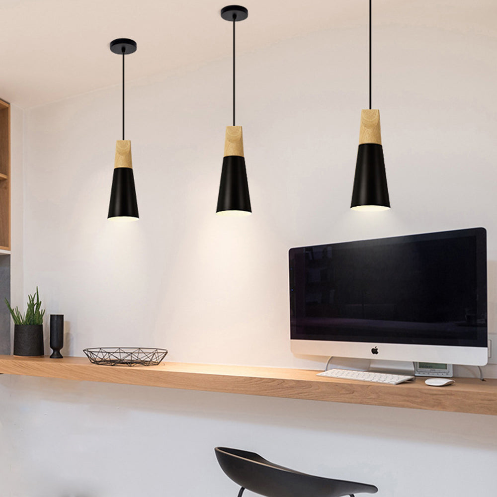 Lampe suspension nordique scandinave bois métal industriel intérieur chambre maison décoration lumière led bien être environnement écologie renouvelable éco-responsable - lebois-eco.com