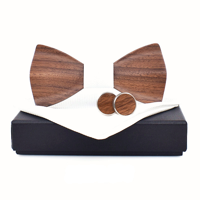 Noeud papillon bois bambou manchette boutons écharpe homme tenue élégant soirée mariage fête smoking cravate cadeau renouvelable environnement écologique responsable - lebois-eco.com