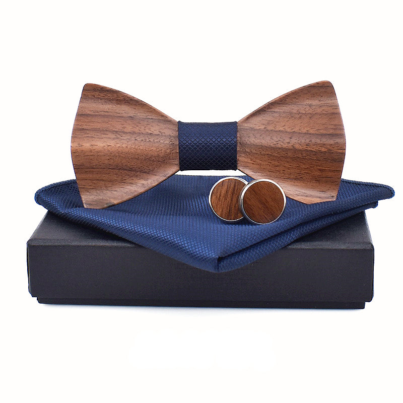 Noeud papillon bois bambou manchette boutons écharpe homme tenue élégant soirée mariage fête smoking cravate cadeau renouvelable environnement écologique responsable - lebois-eco.com