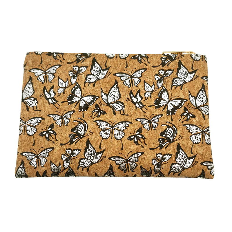 Pochette femme liège naturel été sac main zip fermeture mode cadeau anniversaire renouvelable écologique environnement responsable - lebois-eco.com