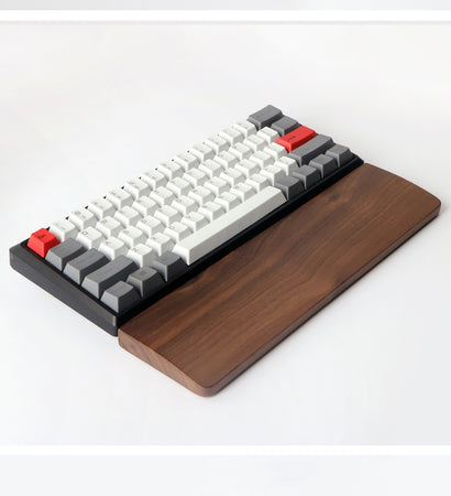 Repose poignet Luxe pour clavier en bois de Noyer pour le bureau